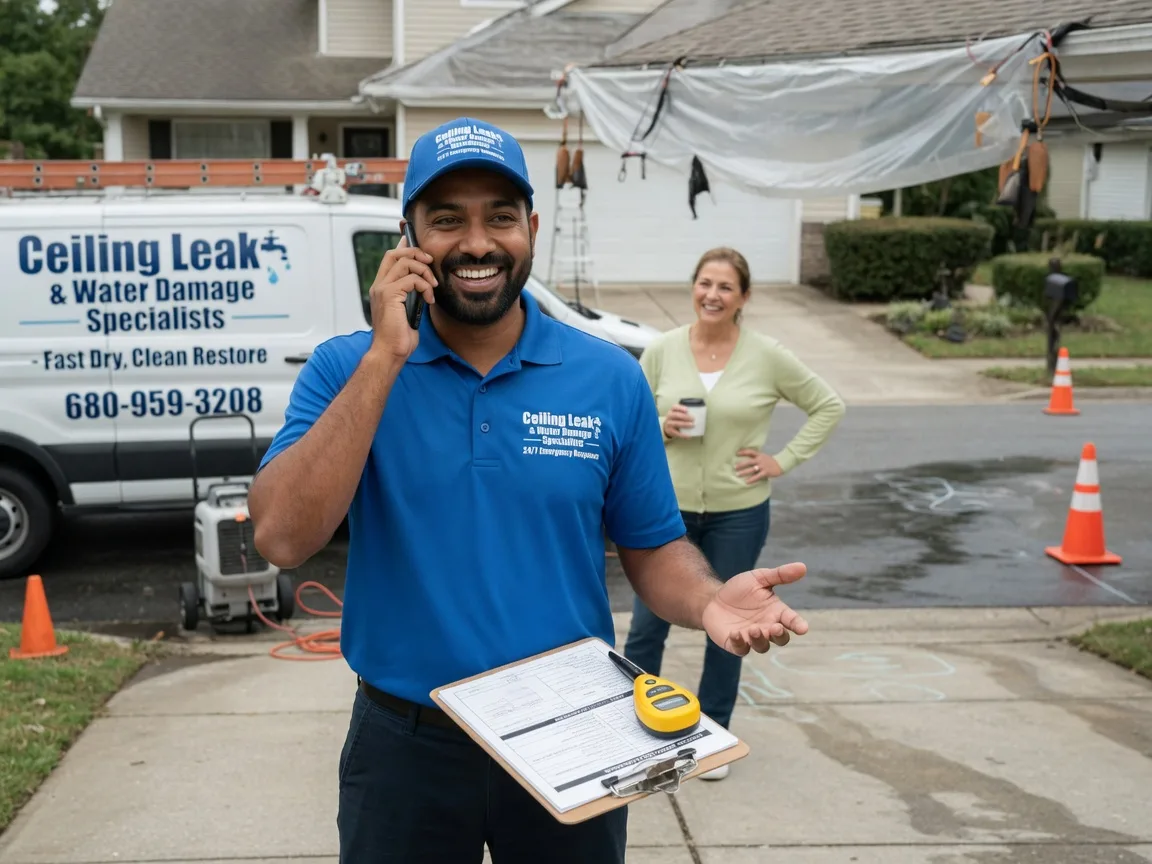Ceiling Leak Cleanup Prairie Du Chien, WI FAQs
